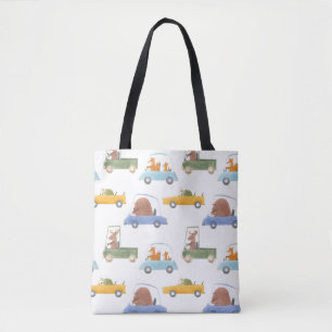 Bolsa Tote Bebês: desenho de aquarela desenhado à mão.
