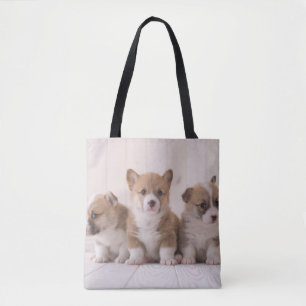Bolsa Tote Bebês Mais Pobres   3 Bebês-Corgis