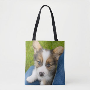Bolsa Tote Bebês Mais Pobres   Baby Corgi no meu colo
