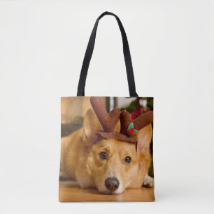Bolsa Tote Bebês Mais Pobres Berna de Natal de Corgi