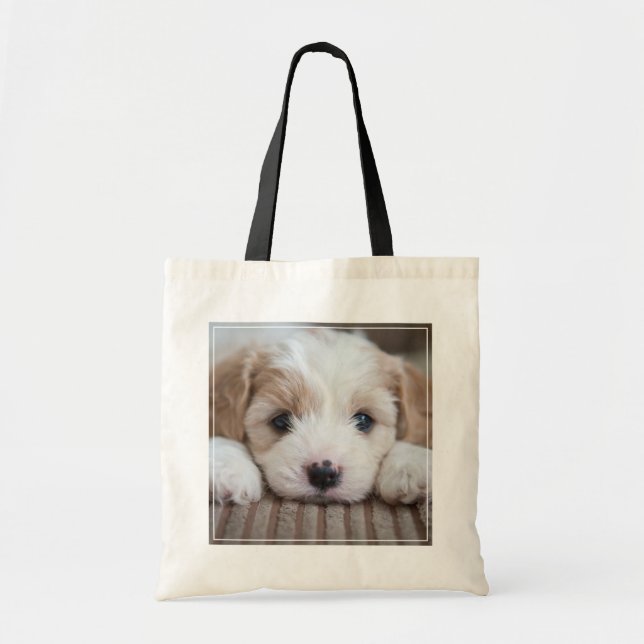 Bolsa Tote Bebês Mais Pobres | Cavashon Puppy (Frente)
