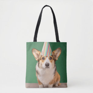 Bolsa Tote Bebês Mais Pobres   Corgi Birthday Puppy