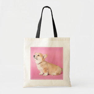 Bolsa Tote Bebês Mais Pobres Corgi-Puppy rosa