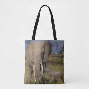 Bolsa Tote Bebês Mais Pobres Elefante Amama Com Bebê