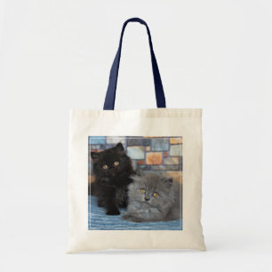 Bolsa Tote Bebês Mais Pobres Gatinhos Persa em Aberto