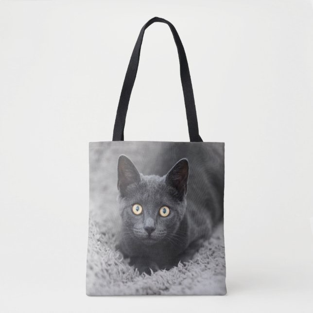 Bolsa Tote Bebês Mais Pobres | Gato Cinza (Frente)