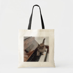 Bolsa Tote Bebês Mais Pobres Kitten on Piano