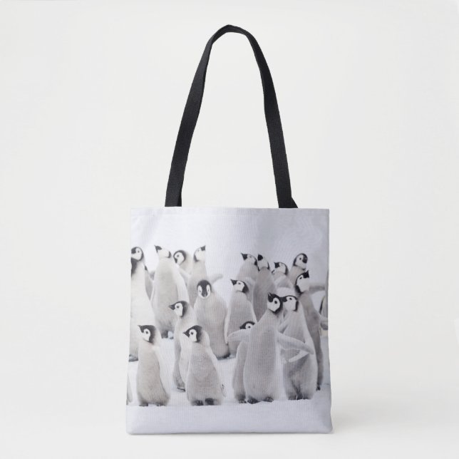 Bolsa Tote Bebês Mais Pobres | Pintinhos Imperadores Pinguins (Frente)