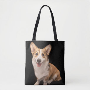 Bolsa Tote Bebês Mais Pobres Sorriso De Corgi Puppy
