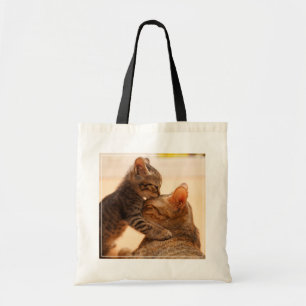 Bolsa Tote Bebês Mais Pobres   Tabby Kitten Kiss