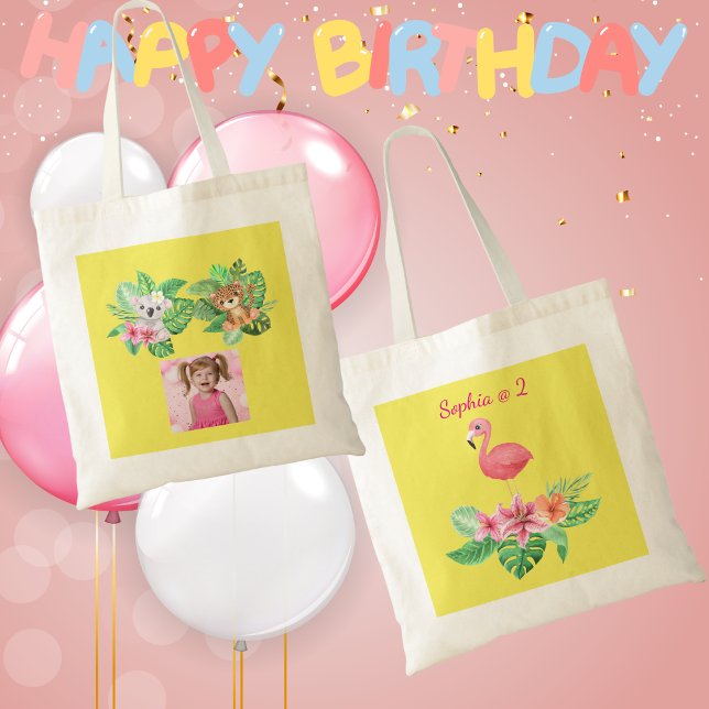 Bolsa Tote Bebês Tropicais Saco Aniversário de criança Favor (Criador carregado)