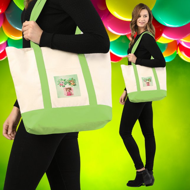 Bolsa Tote Bebês Tropicais Sacos de Tote Presentes para o Ani (Criador carregado)