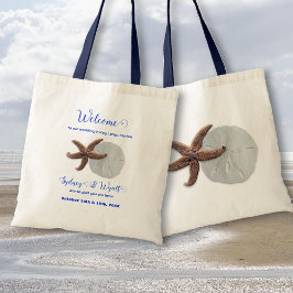 Bolsa Tote Bebida de Casamento de Praia Dólar Starfish Bem-vi