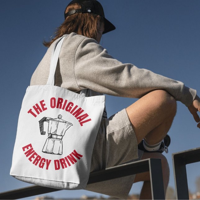 Bolsa Tote Bebida Energética Original - Café Vintage (Criador carregado)