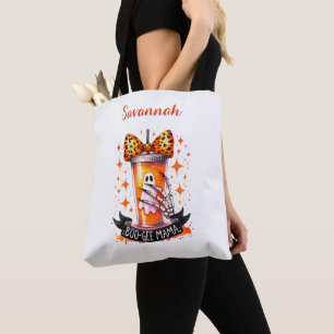 Bolsa Tote Bebida Fantasma Personalizada & Laço Laranja, Pres