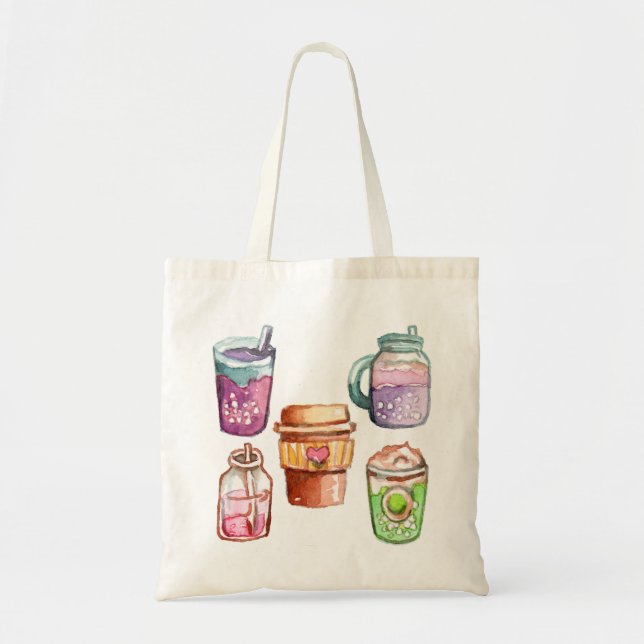 Bolsa Tote Bebidas Coloridas (Frente)