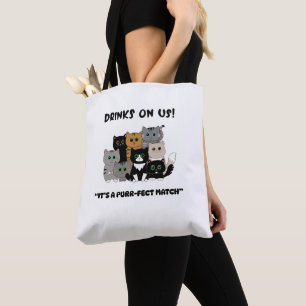 Bolsa Tote Bebidas Por Nossa Conta Casamento Purrfeito