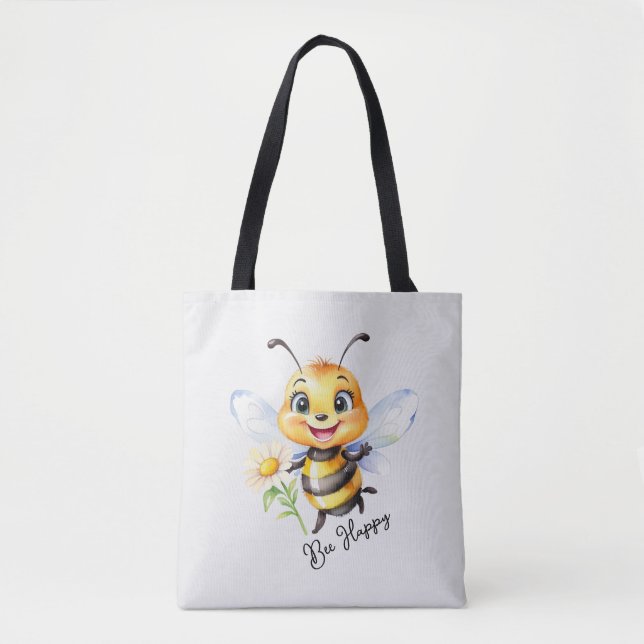Bolsa Tote Bee Happy (Frente)
