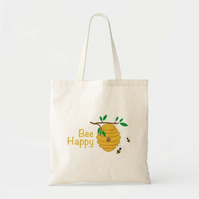Bolsa Tote Bee Happy (Frente)