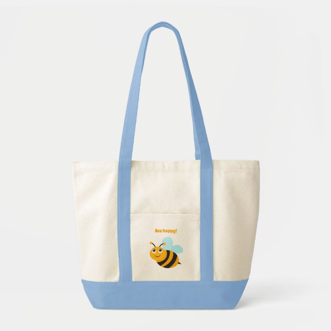 Bolsa Tote Bee Happy Tote bags (Frente)