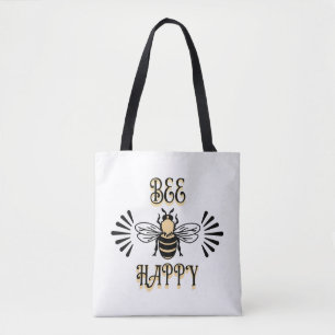 Bolsa Tote Bee Happy   Vintage Colors Honey Bee