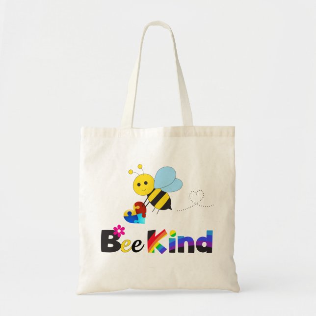 Bolsa Tote Bee Kind (Frente)
