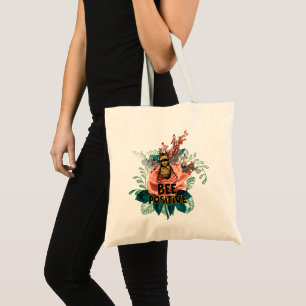Bolsa Tote Bee Positive Floral Vibes