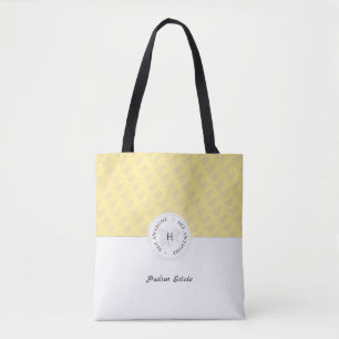 Bolsa Tote Bee prata maravilhosa Mel Monograma personalizado