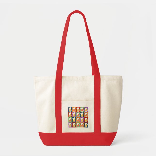 Bolsa Tote BEER Pop Art tossacos (Frente)