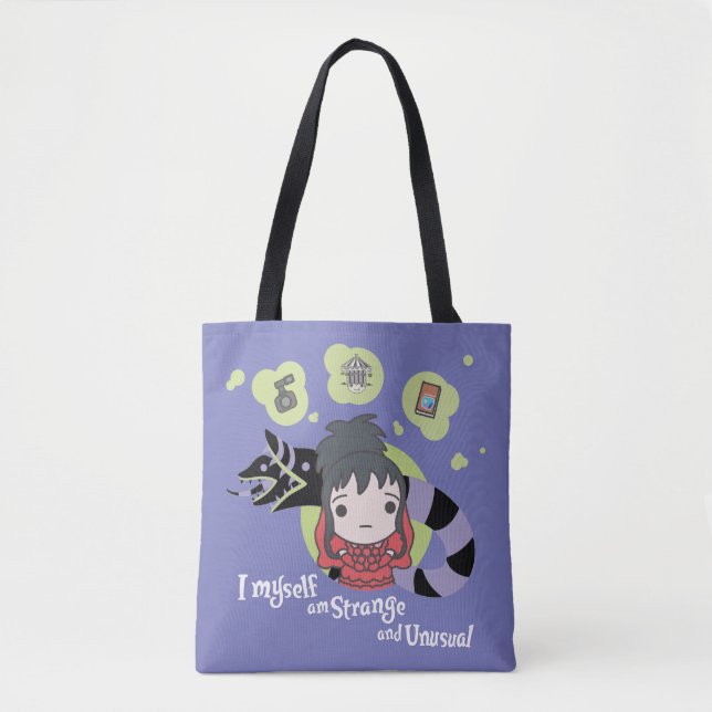 Bolsa Tote Beetlesumo | Chibi Lydia "Estranho e incomum" (Frente)