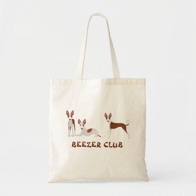 Bolsa Tote Beezer Club Ibizan Hound Podenco (Frente)