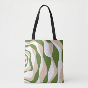 Bolsa Tote Bei e Fluxo 4 - Branco, Areia e Verde Palm