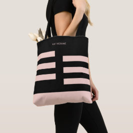 Bolsa Tote Beige Black Modern Trendy Stylish