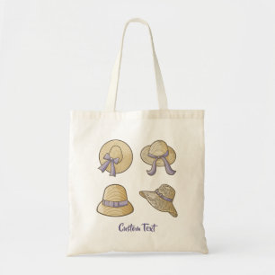 Bolsa Tote Beige do Chapéu de Verão feminino