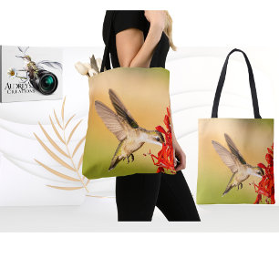 Bolsa Tote Beija-flor-de-garganta-rubi