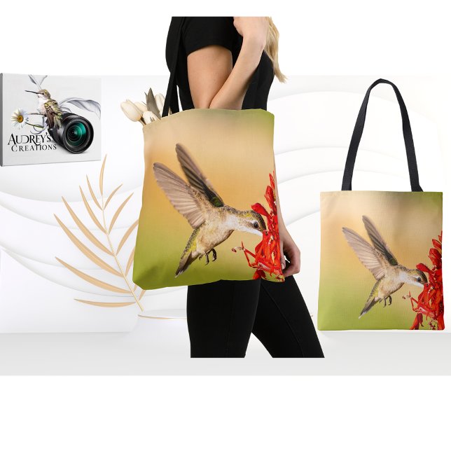Bolsa Tote Beija-flor-de-garganta-rubi (Criador carregado)