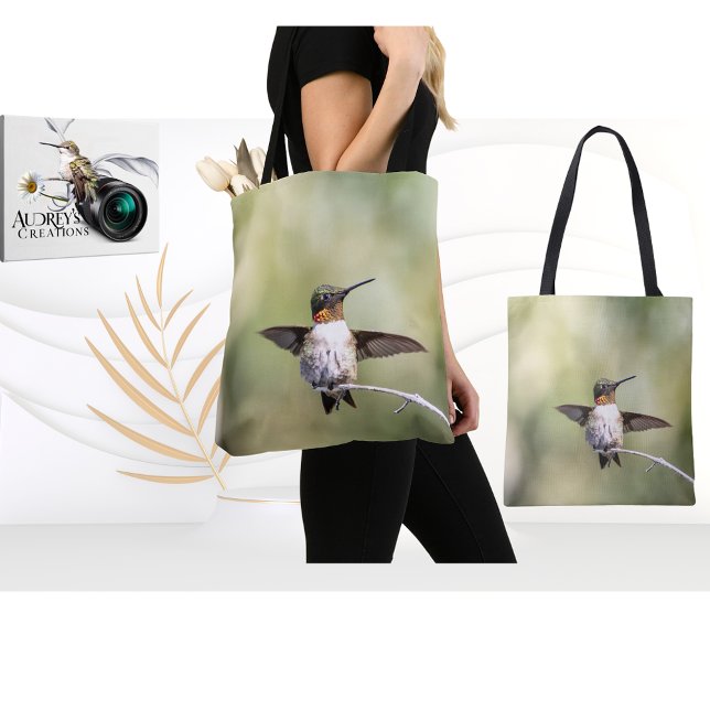 Bolsa Tote Beija-flor-de-garganta-rubi (Criador carregado)