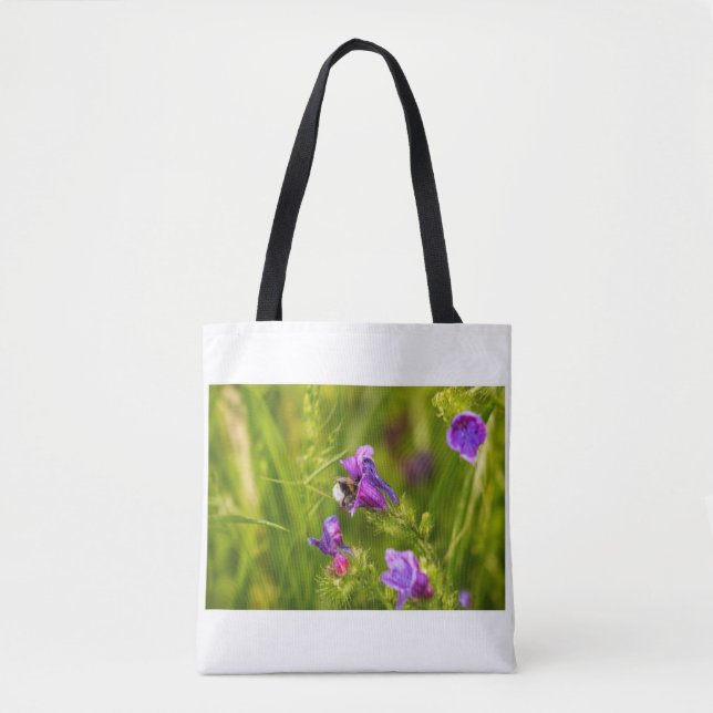 Bolsa Tote Beija-flor em Flor  (Frente)