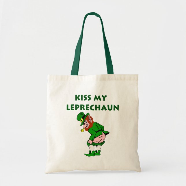Bolsa Tote Beija Meu Leprechaun Tote Bag (Frente)