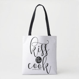Bolsa Tote Beija O Script Moderno Cook Personalizado