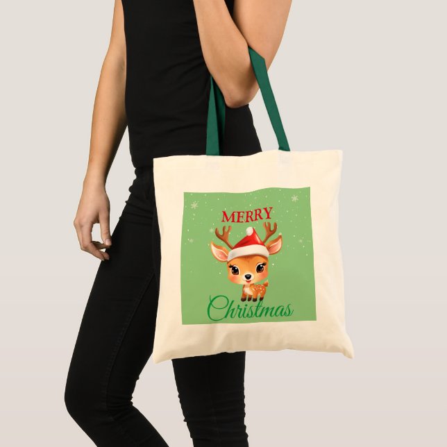 Bolsa Tote Beija-Papais noeis de Natal,  Safari (Frente (produto))