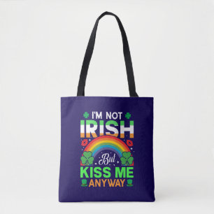 Bolsa Tote beije-me mesmo assim humor irlandês design-63942