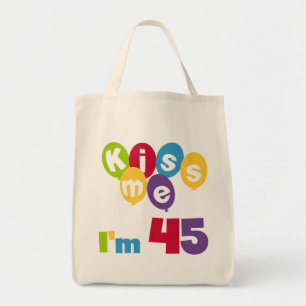 Bolsa Tote Beije-me que eu sou 45 t-shirt e presentes do