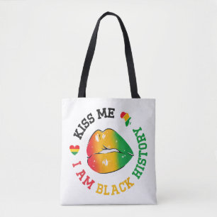 Bolsa Tote Beije-Me Sou História Negra Mês Afro-Americano