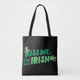 Bolsa Tote Beije-me, sou irlandês