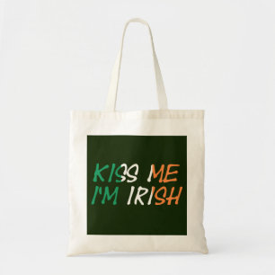 Bolsa Tote Beije-me Sou irlandês, sou irlandês