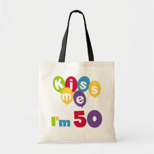 Bolsa Tote Beije-me, tenho 50 t-shirts e presentes