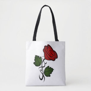 Bolsa Tote Beijo de Rosa vermelha002