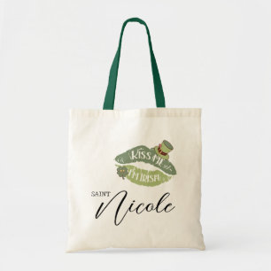Bolsa Tote Beijo personalizável Eu sou Rua irlandesa. Dia de