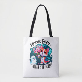 Bolsa Tote Bela Arte do Halloween Corgi: Hocus Pocus Theme De